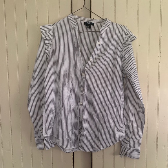 Paige striped blouse size M - Picture 2 of 8